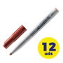 Bic Velleda 1741 Marcador para Pizarra Blanca Rojo (Set de 12) lifelines: [1,4 mm]